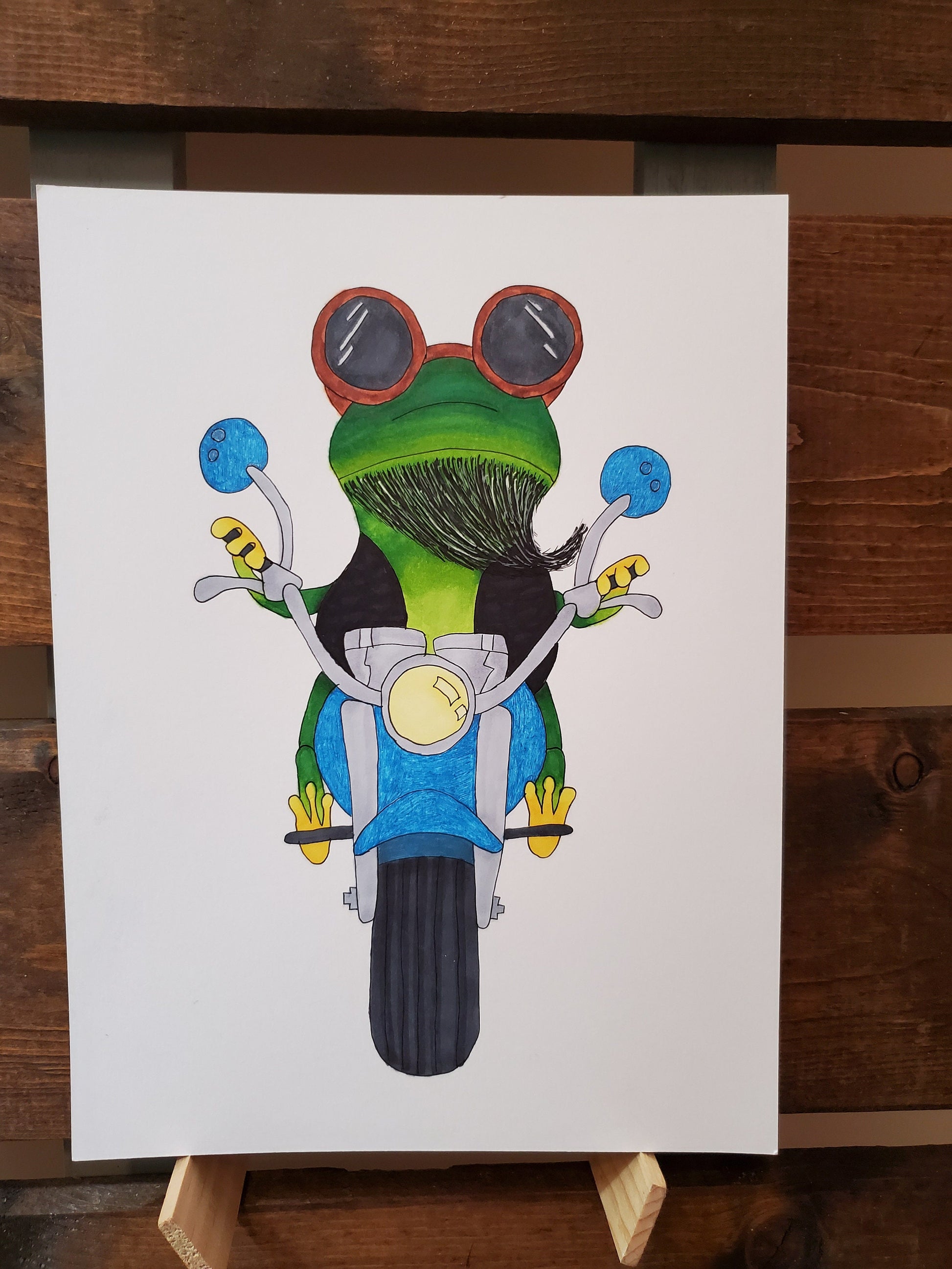 Biker frog