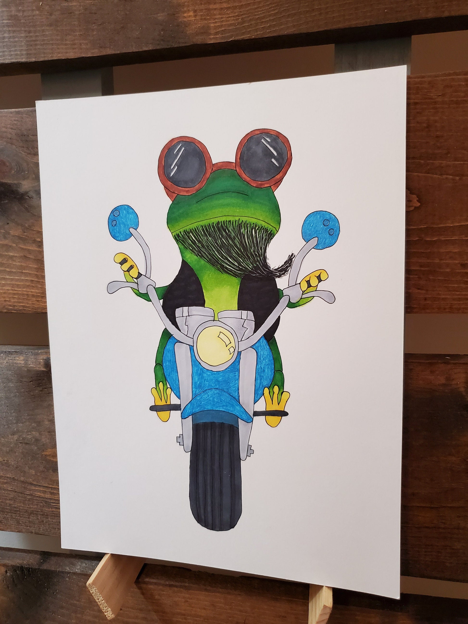 Biker frog