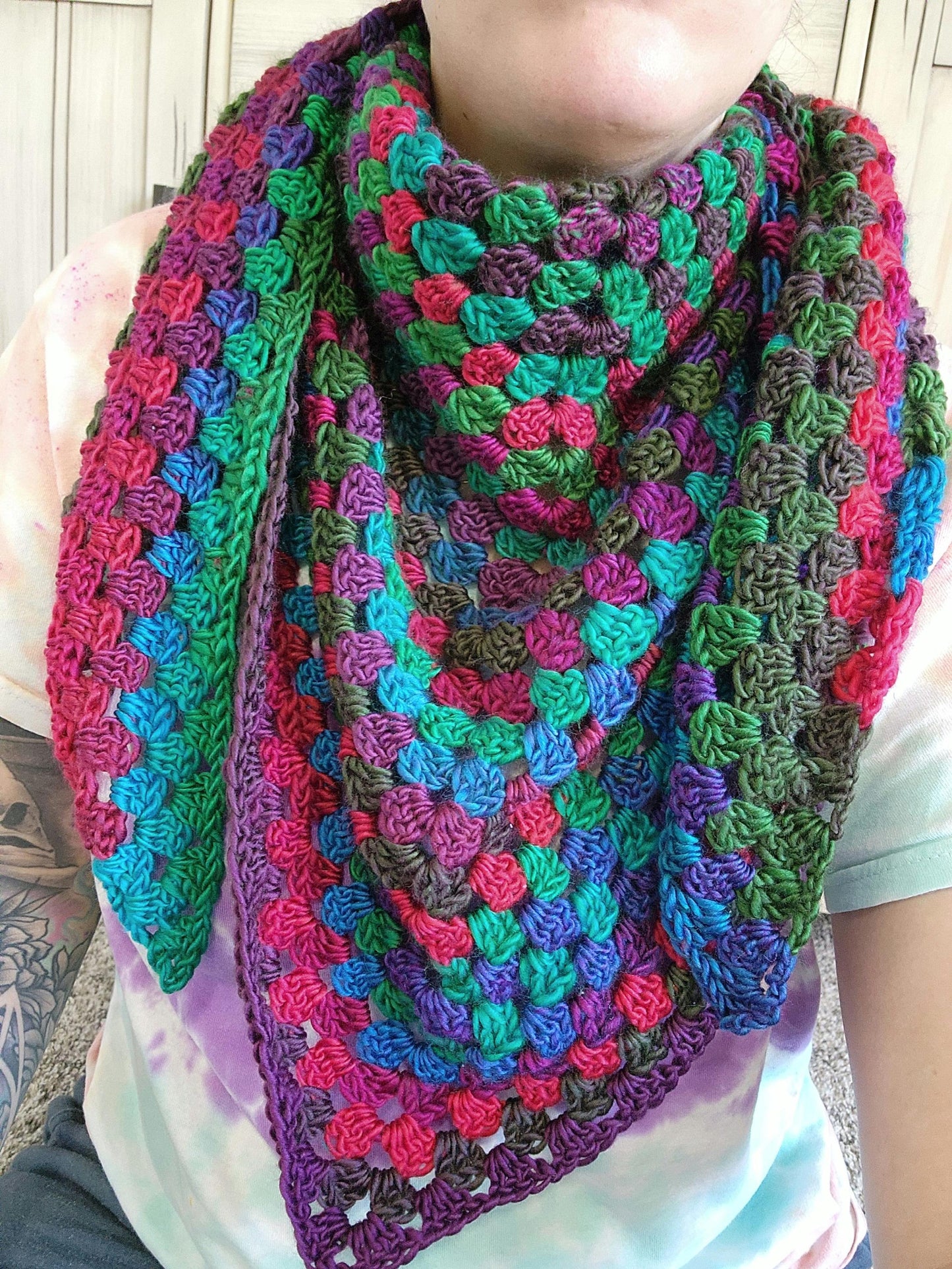 granny stitch scarf