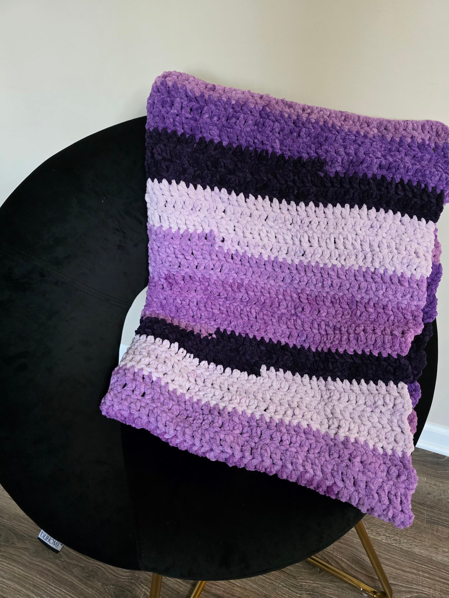 Crochet gradient blanket.